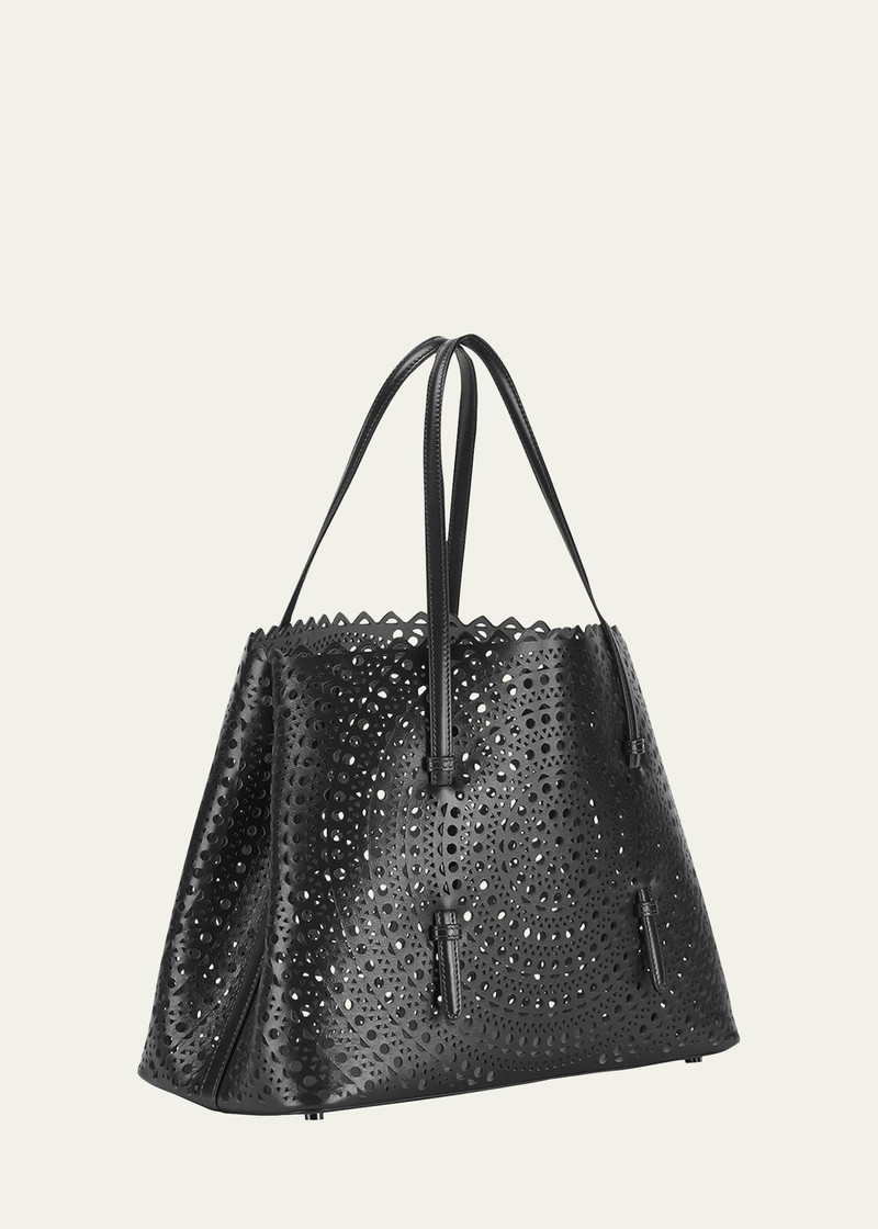 Alaïa Mina 32 Tote Bag in Vienne Perforated Leather outlook