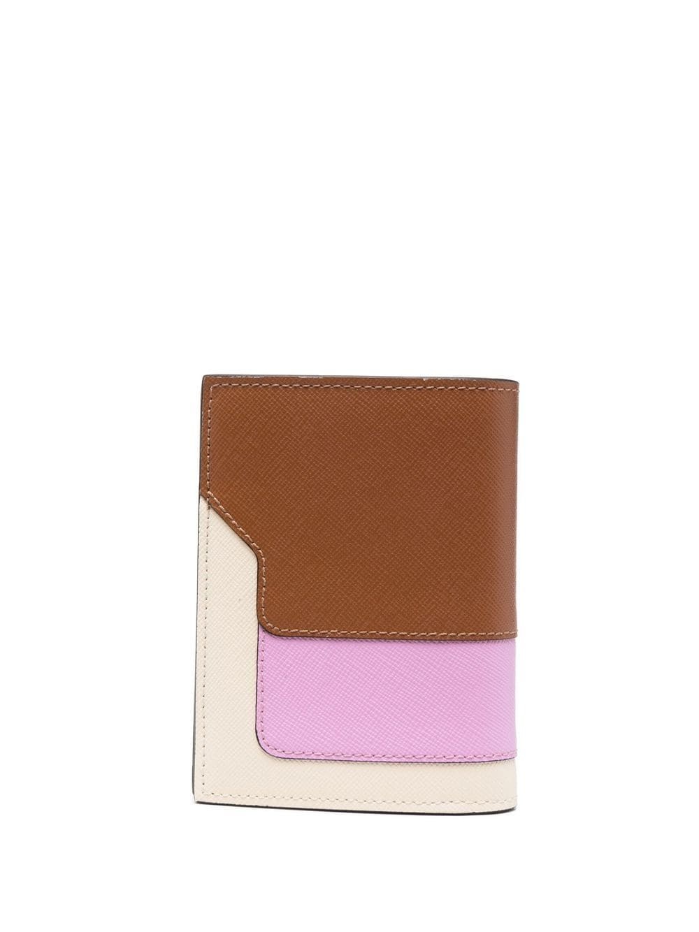 colour-block leather bi-fold wallet - 2