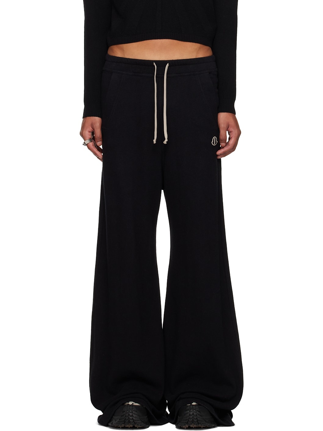 Moncler + Rick Owens Black Belas Sweatpants - 1