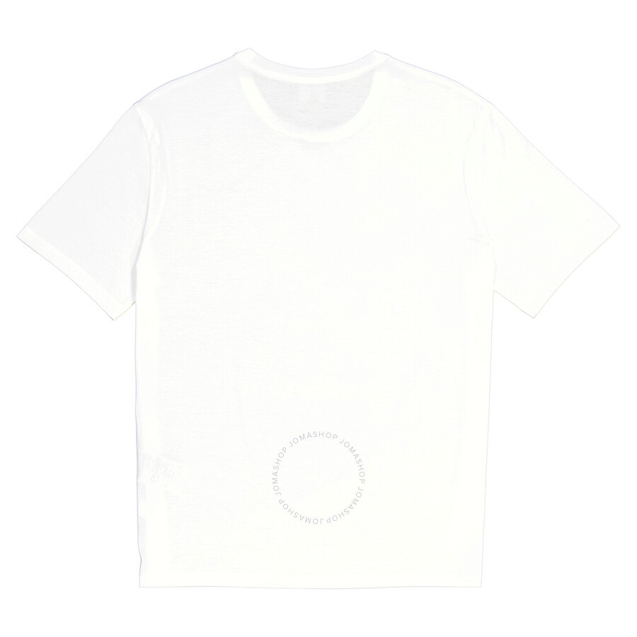 Emporio Armani Sequinned Logo Cotton T-Shirt In White - 2