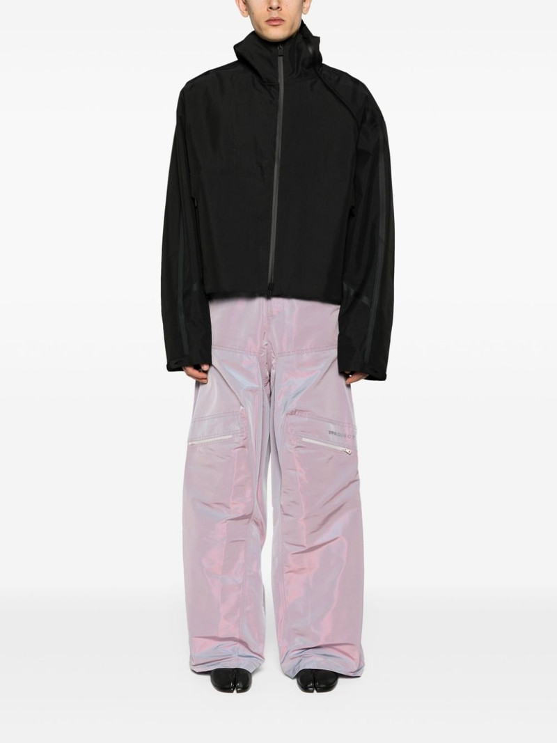 HELIOT EMIL™ decorative-zips hooded jacket outlook