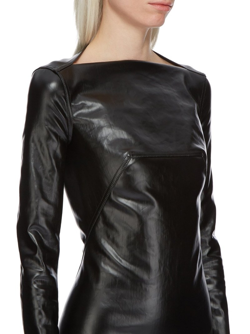 coated long-sleeved gown 4