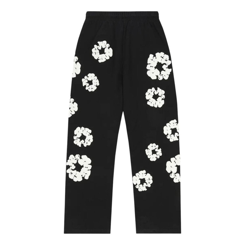 DENIM TEARS Denim Tears Cotton Wreath Baggy Sweatpants 'Black' SS25BAS11402048 outlook