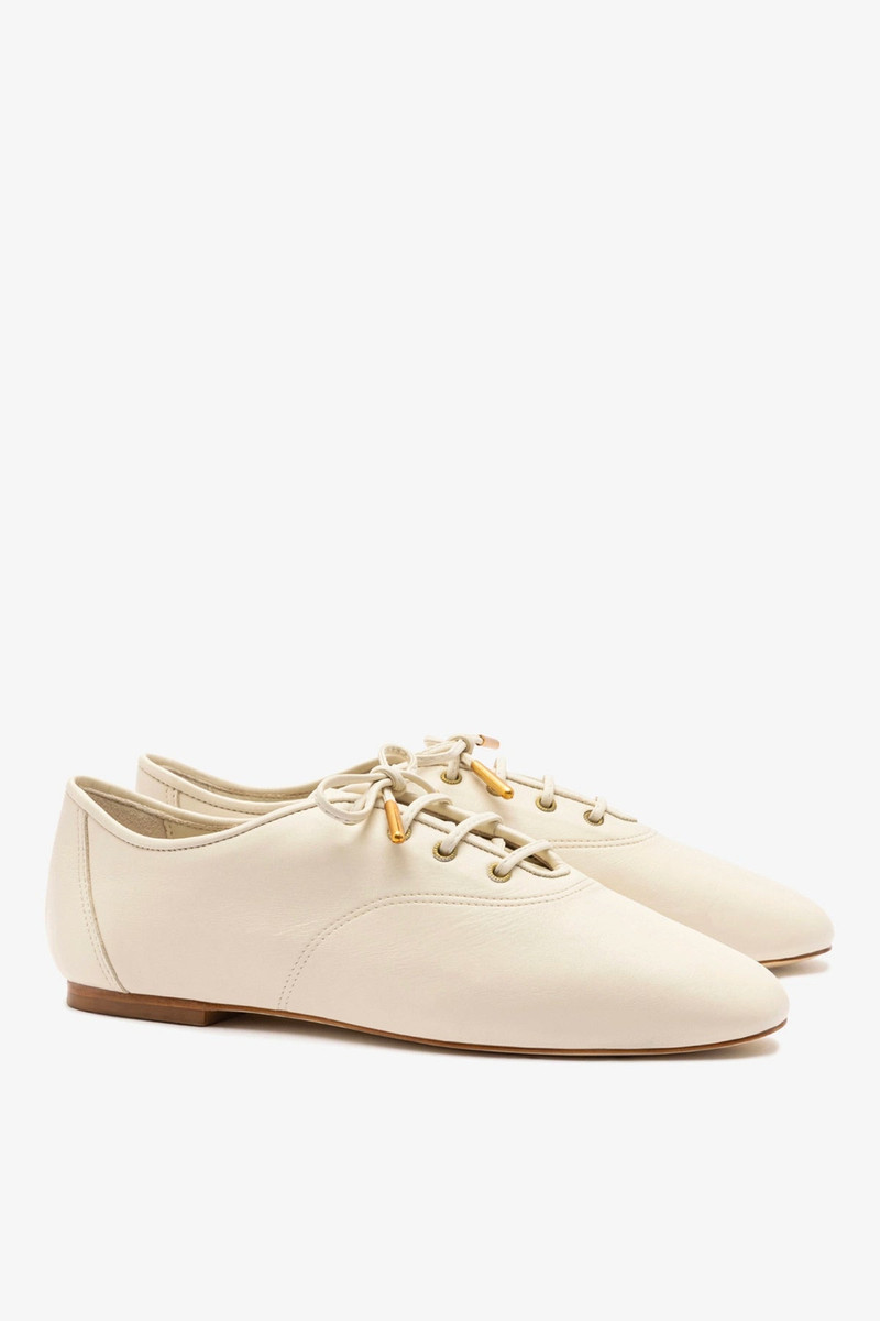 Liza Sneaker In Ivory Leather 3
