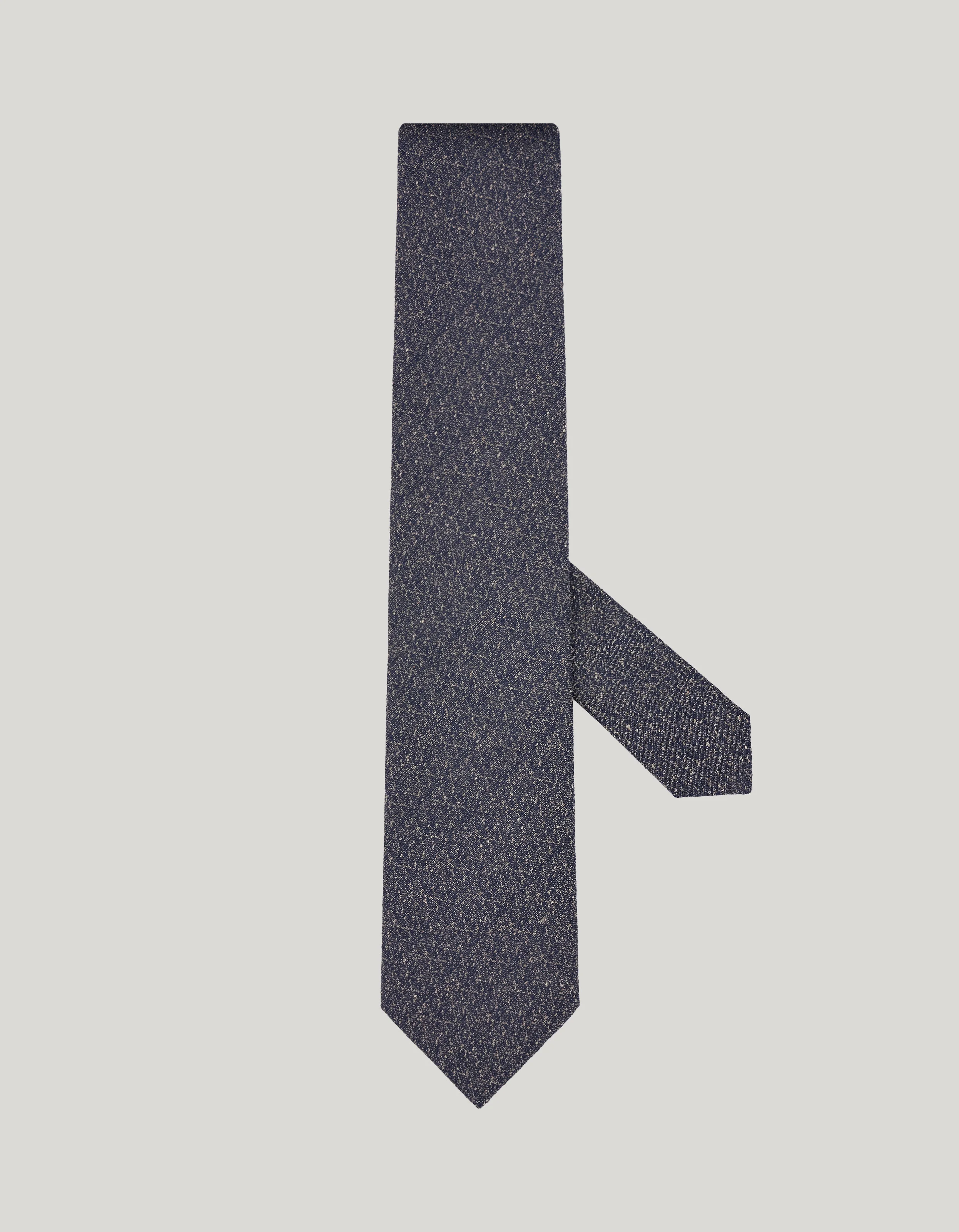 BLUE SILK BLEND TIE - 1
