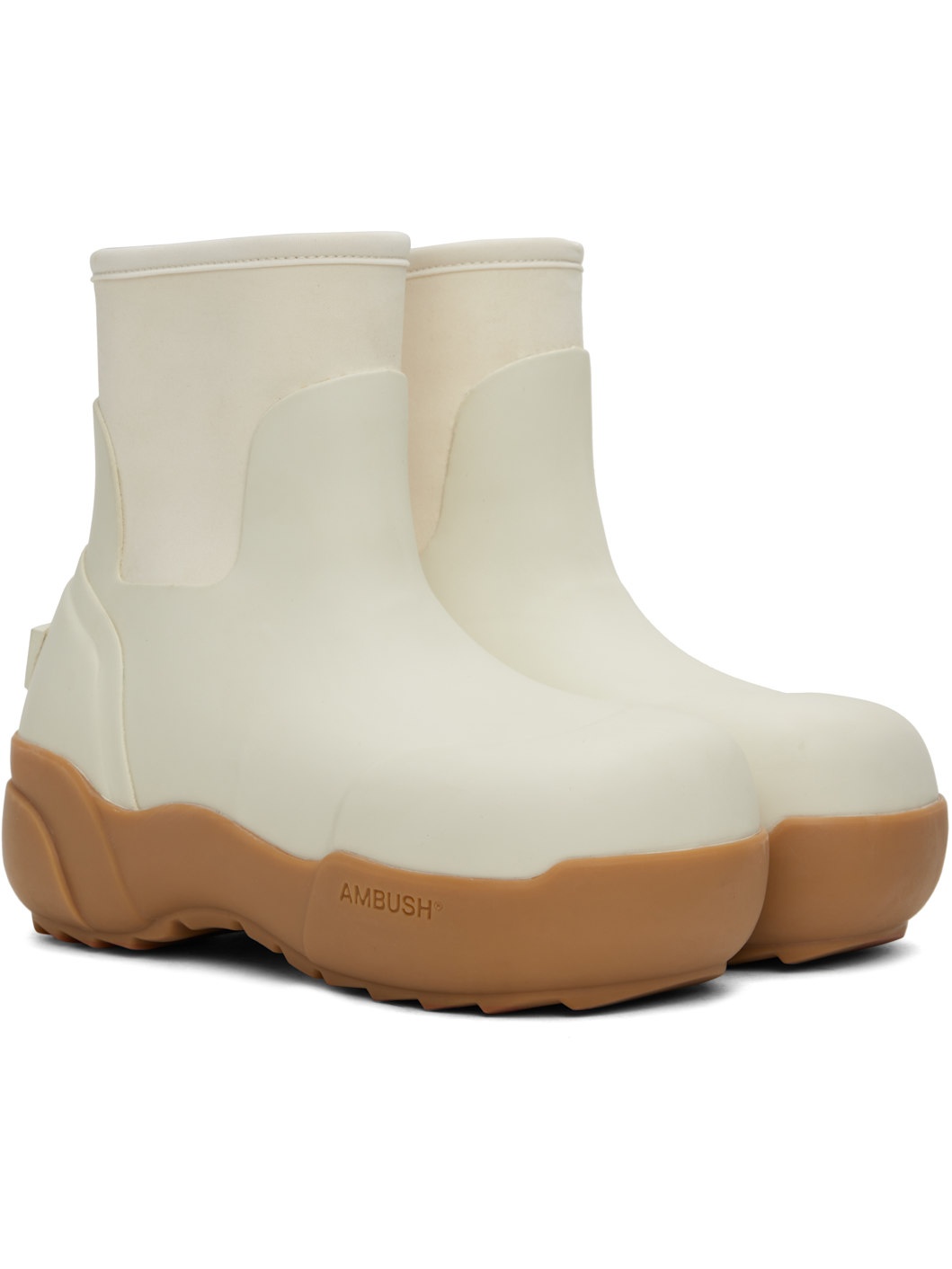 White Rubber Boots - 4