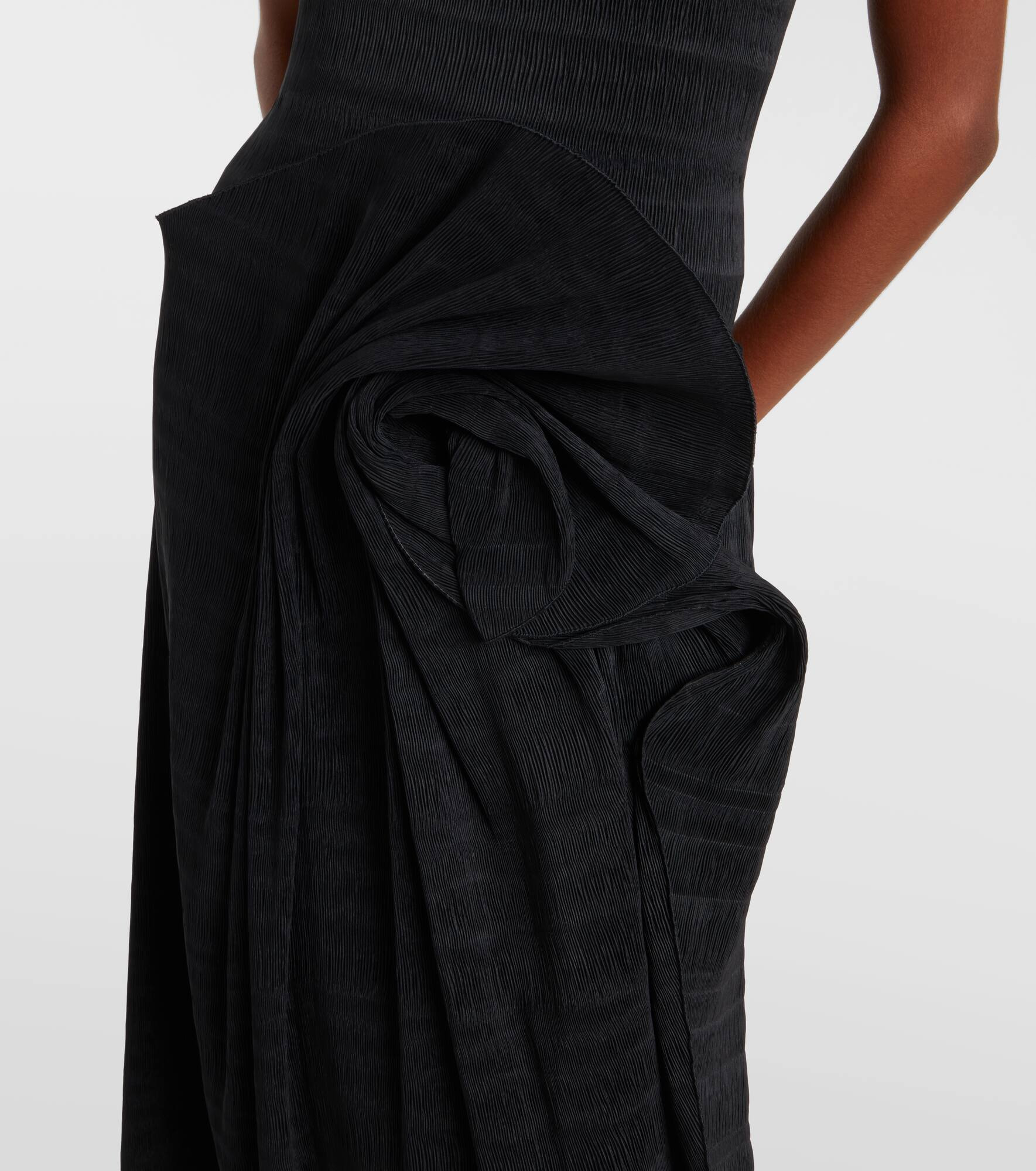 Gathered midi skirt - 4