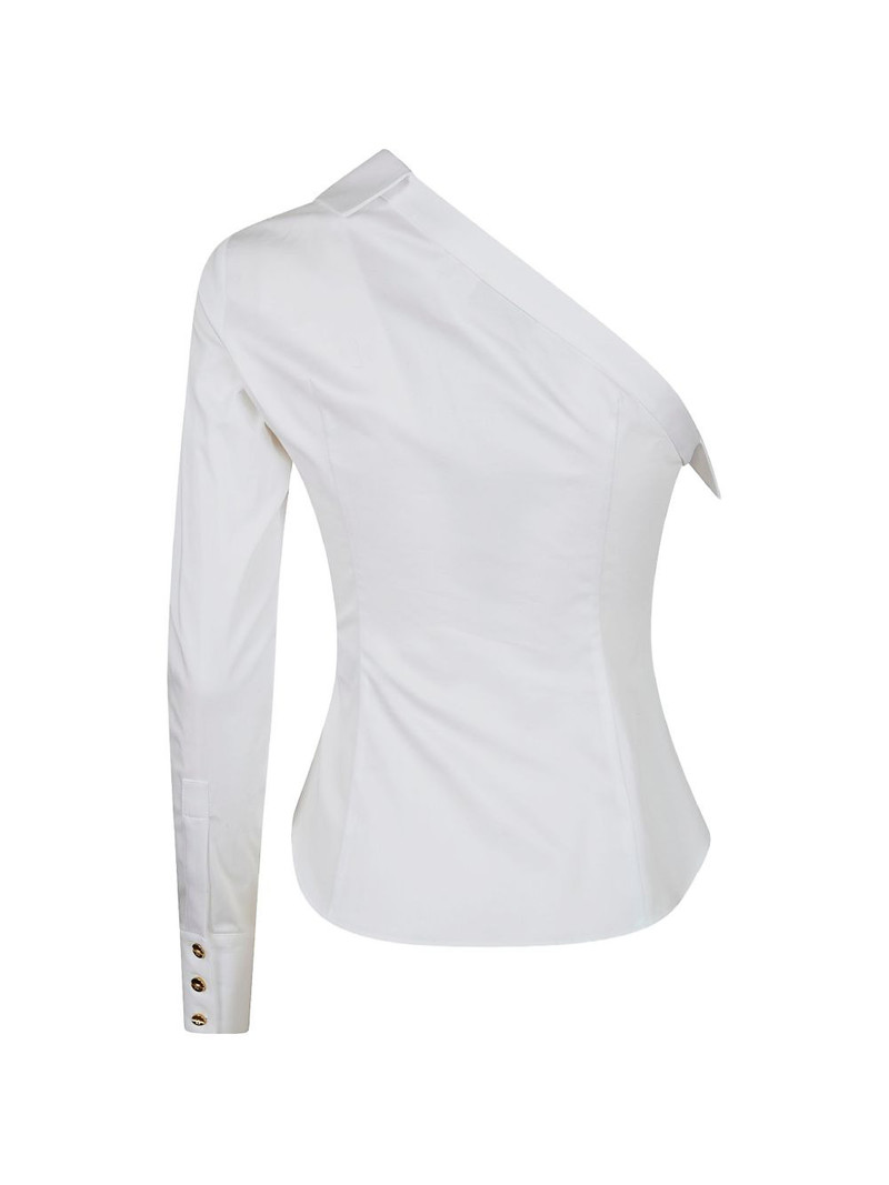 ELISABETTA FRANCHI one-shoulder shirt outlook