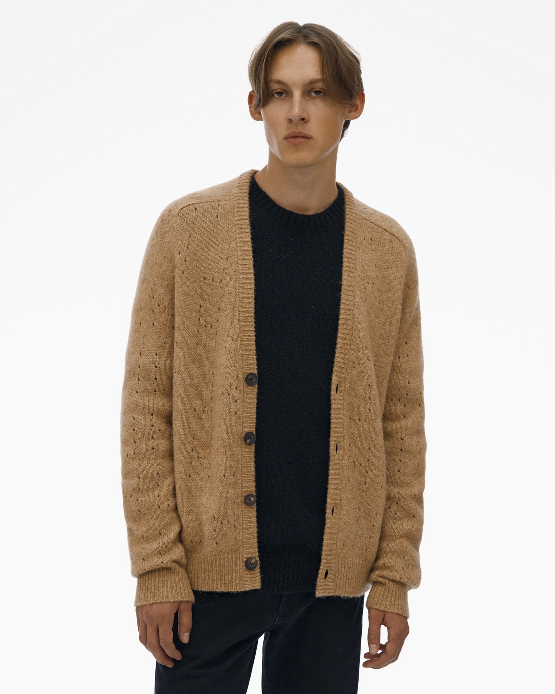 LOGO POINTELLE CARDIGAN - 3