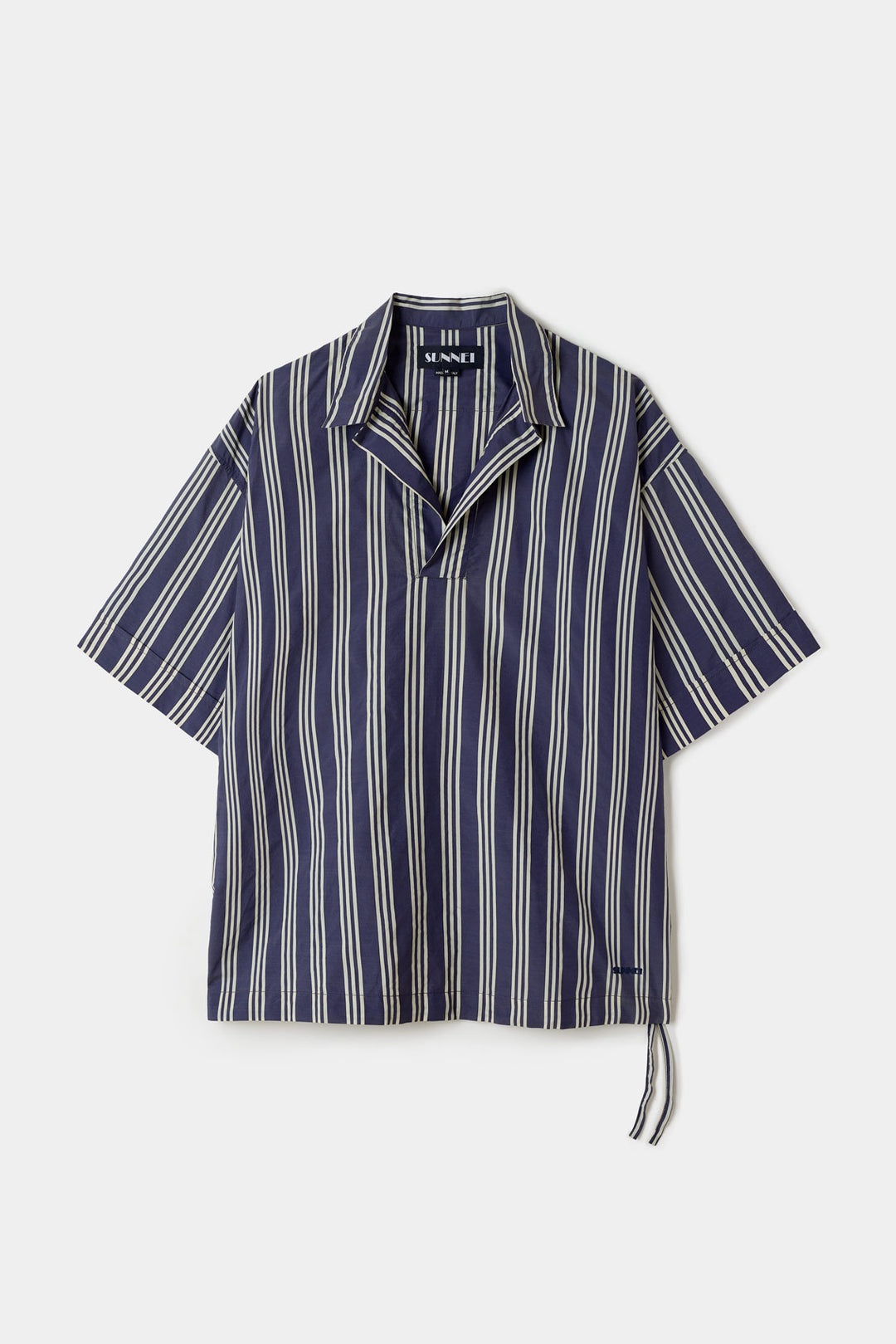 POLO SHIRT / white and blue stripes - 2