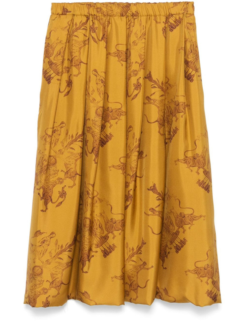 graphic-print midi skirt 1