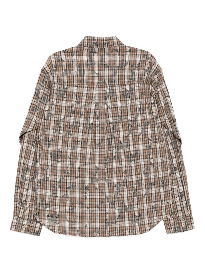 Andersson Bell checked layered shirt outlook