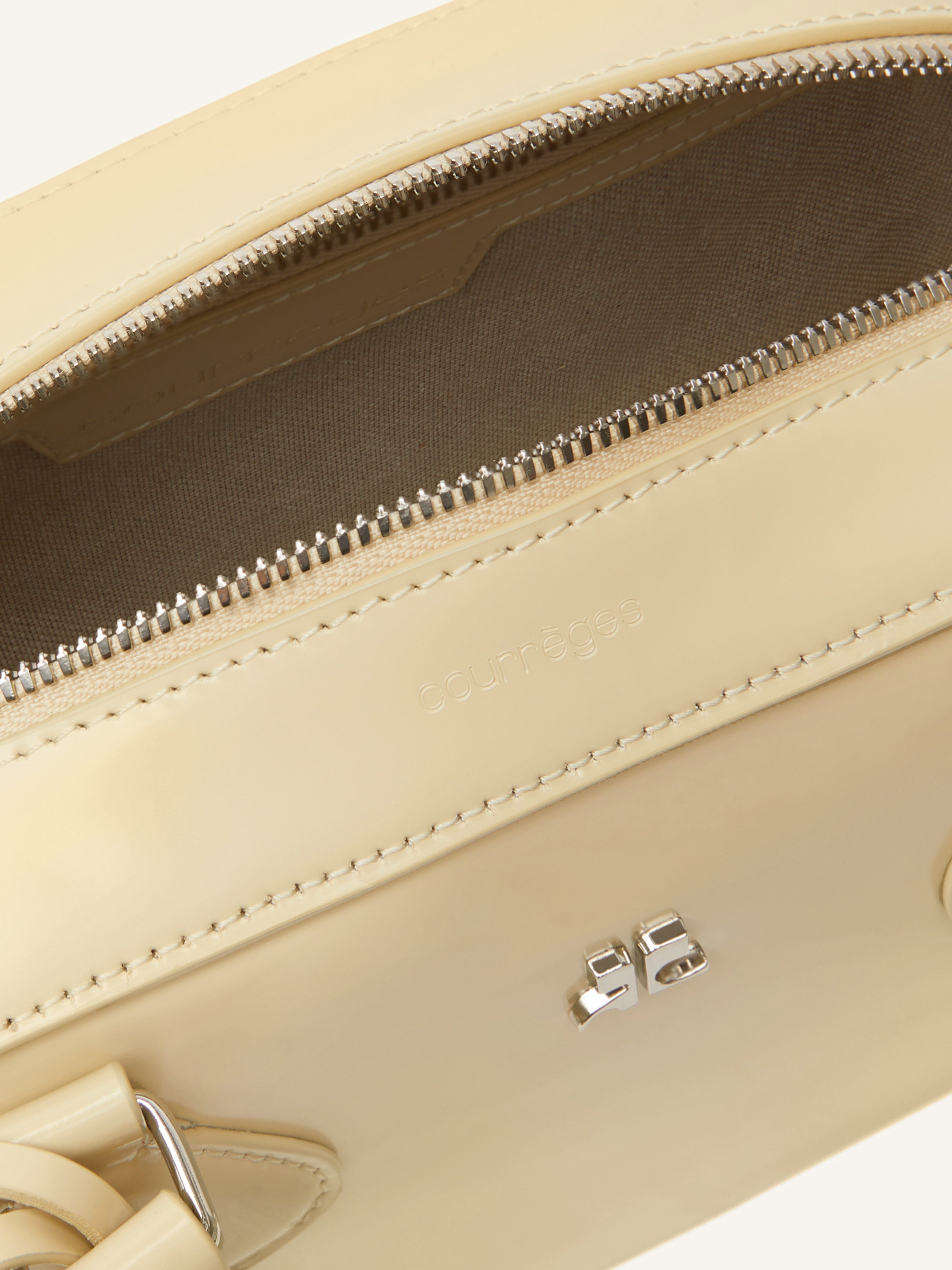 AC STUD LEATHER BOWLING BAG - 4
