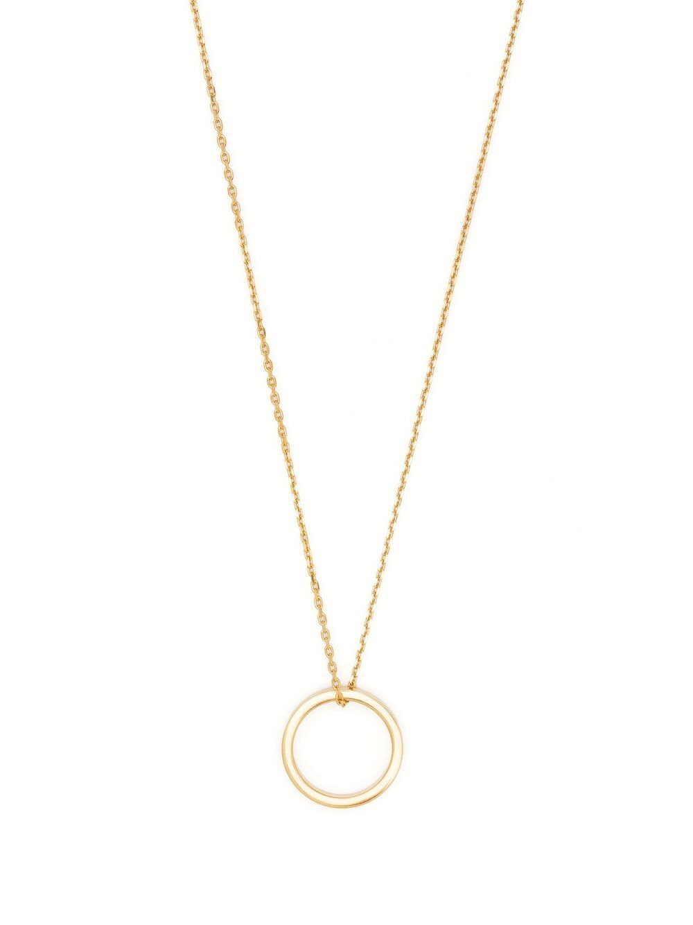 Maison Martin Margiela Women Logo Ring Silver Necklace - 3