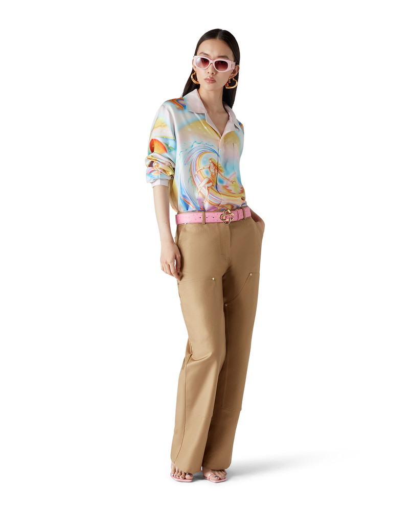 CASABLANCA Psychedelic Nirvana Silk Shirt | Casablanca Paris outlook