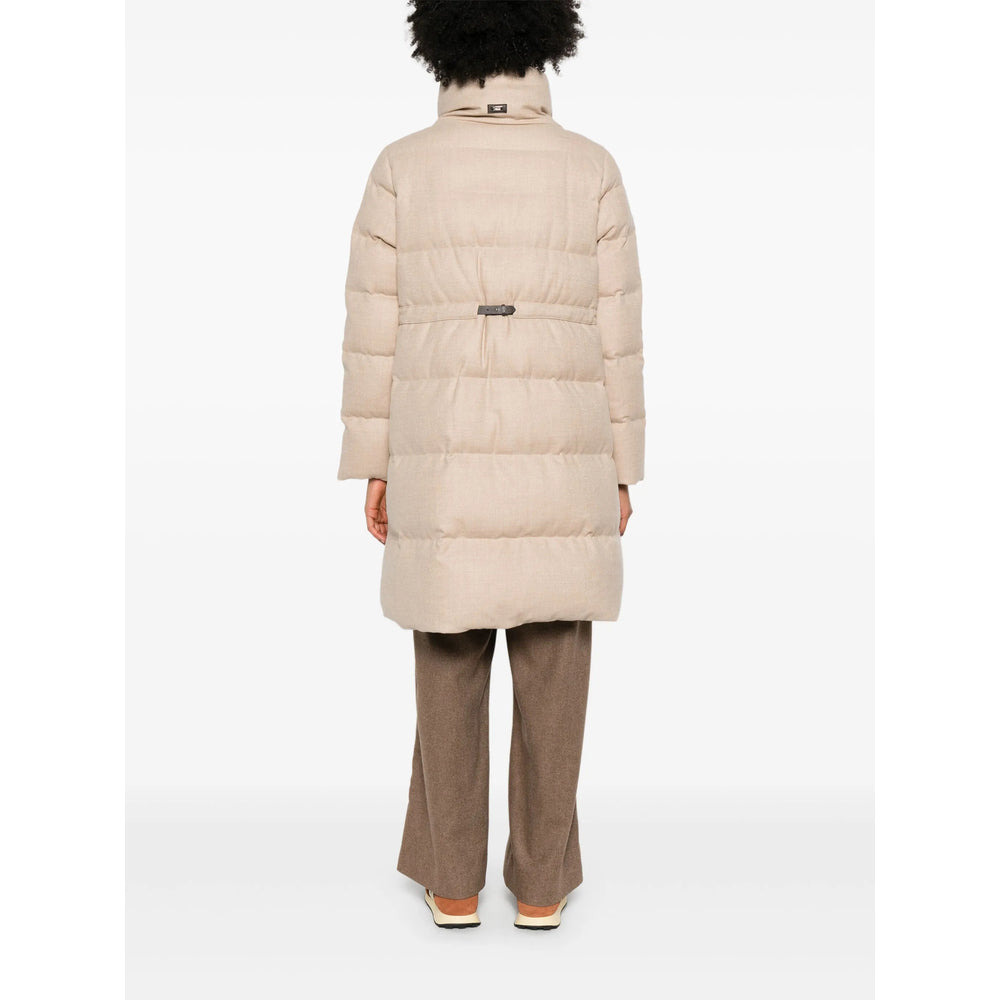 Herno Neutrals Coats - Single Breasted Coats Women - 4