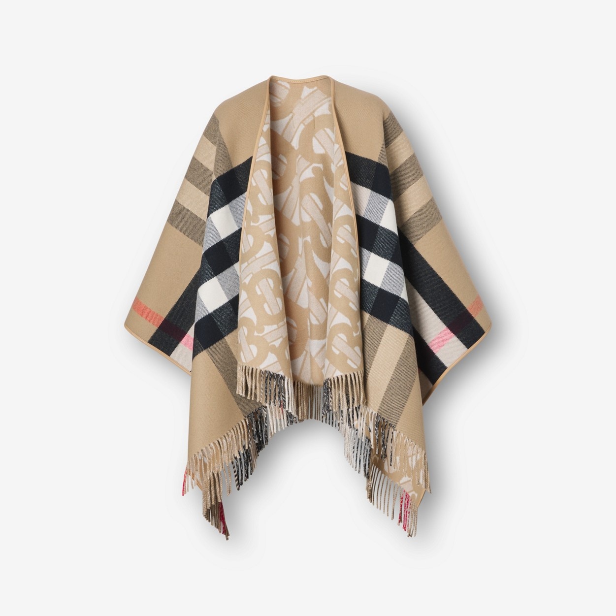 Reversible Monogram Wool Cashmere Jacquard Cape - 5