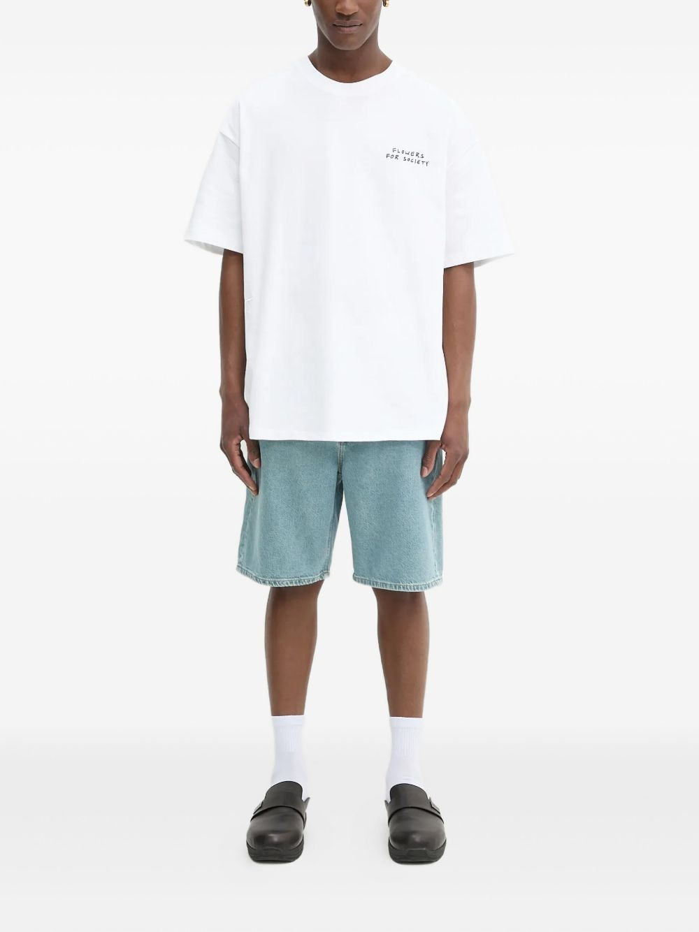 denim bermuda shorts - 2