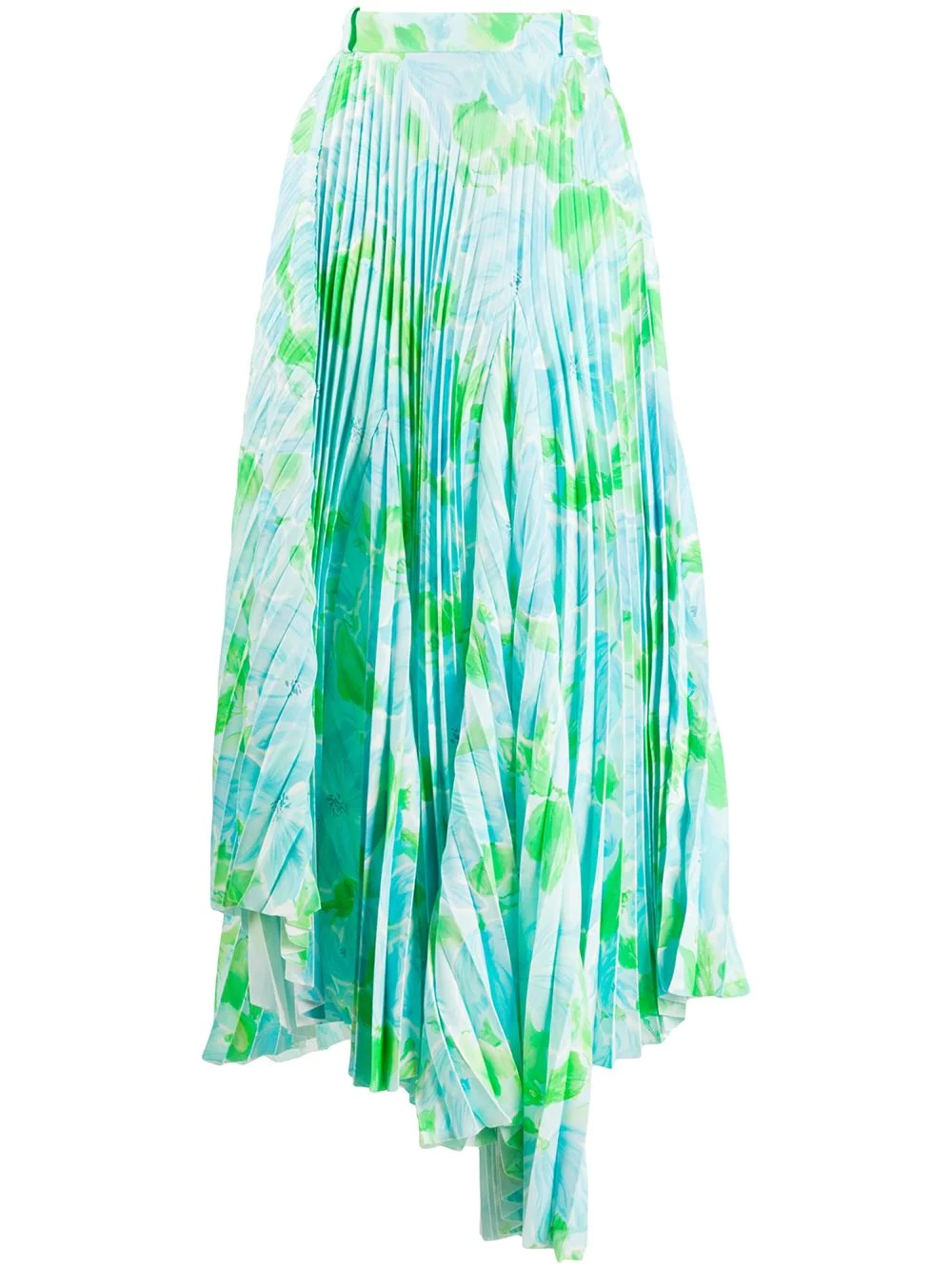 Dynasty floral-print pleated skirt - 1