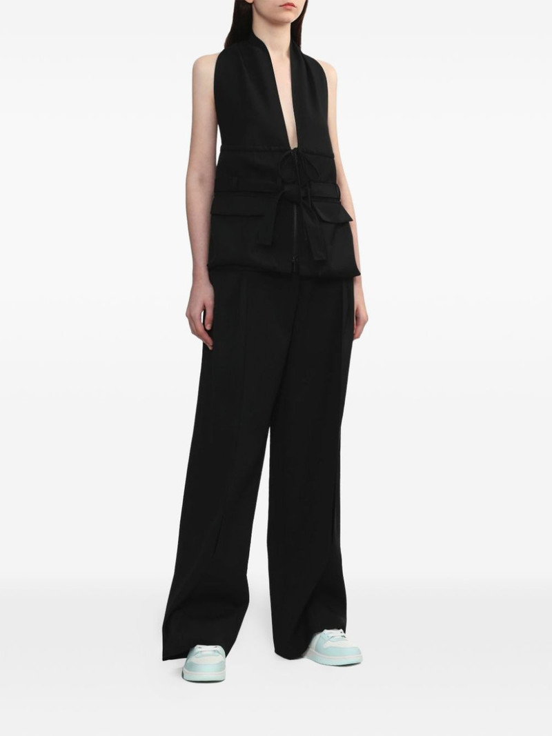 BOTTER zip-up halterneck top outlook