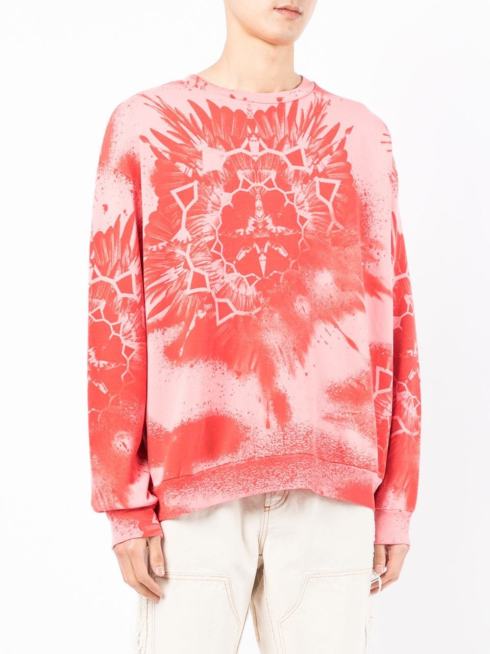 Kaleidoscope Wings print cotton sweatshirt - 3