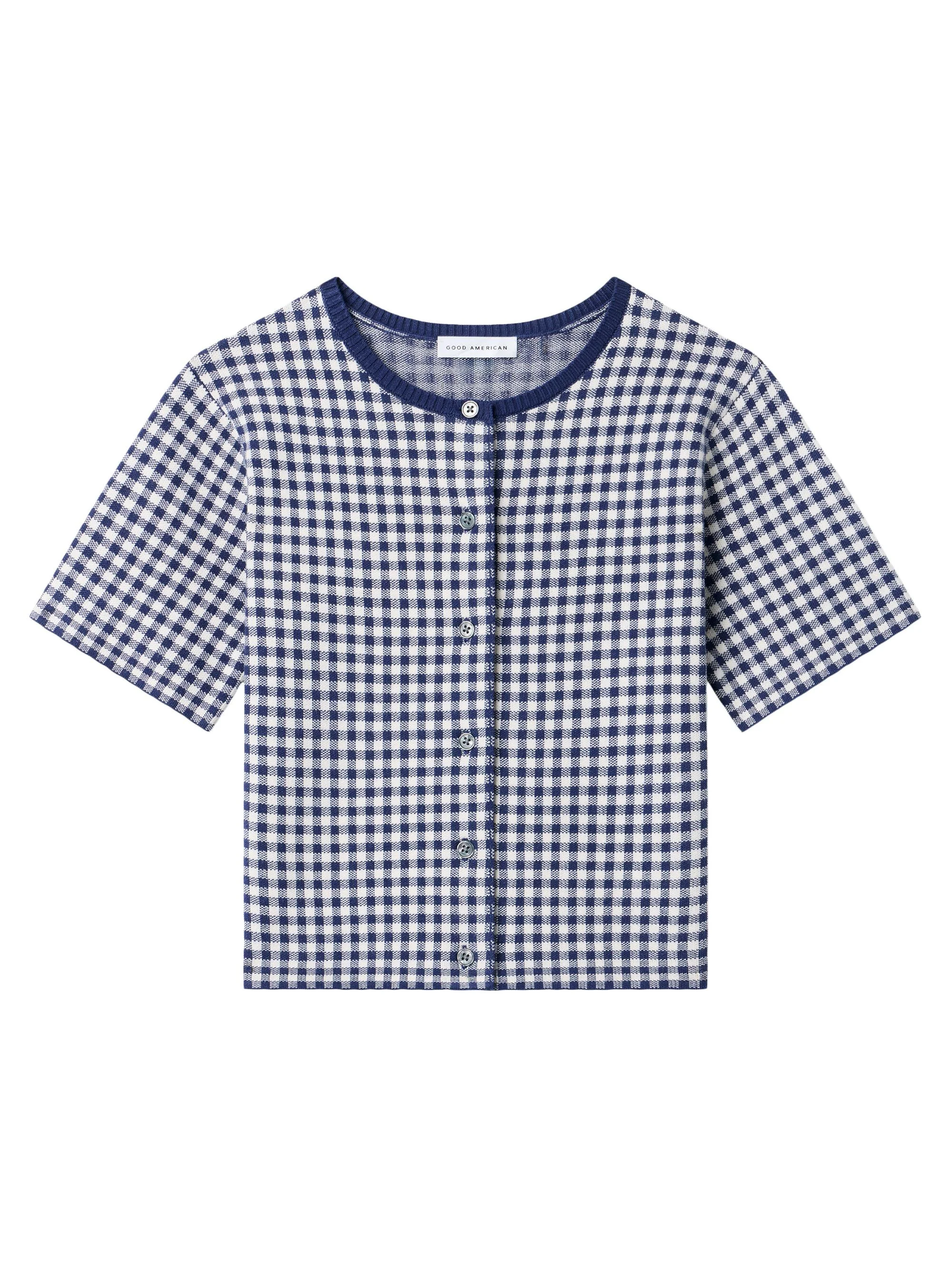 Women's The Keepsake Cardigan - Navy Gingham - 1