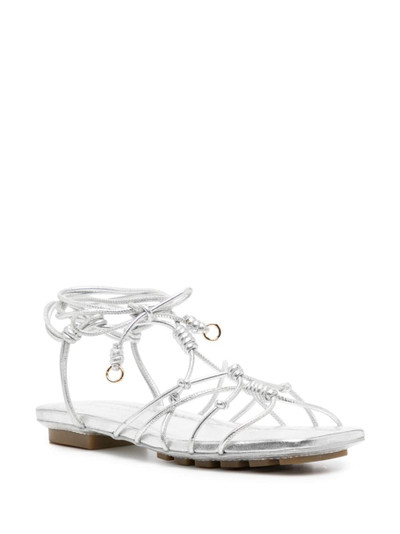 ULLA JOHNSON Freya flat leather sandals outlook