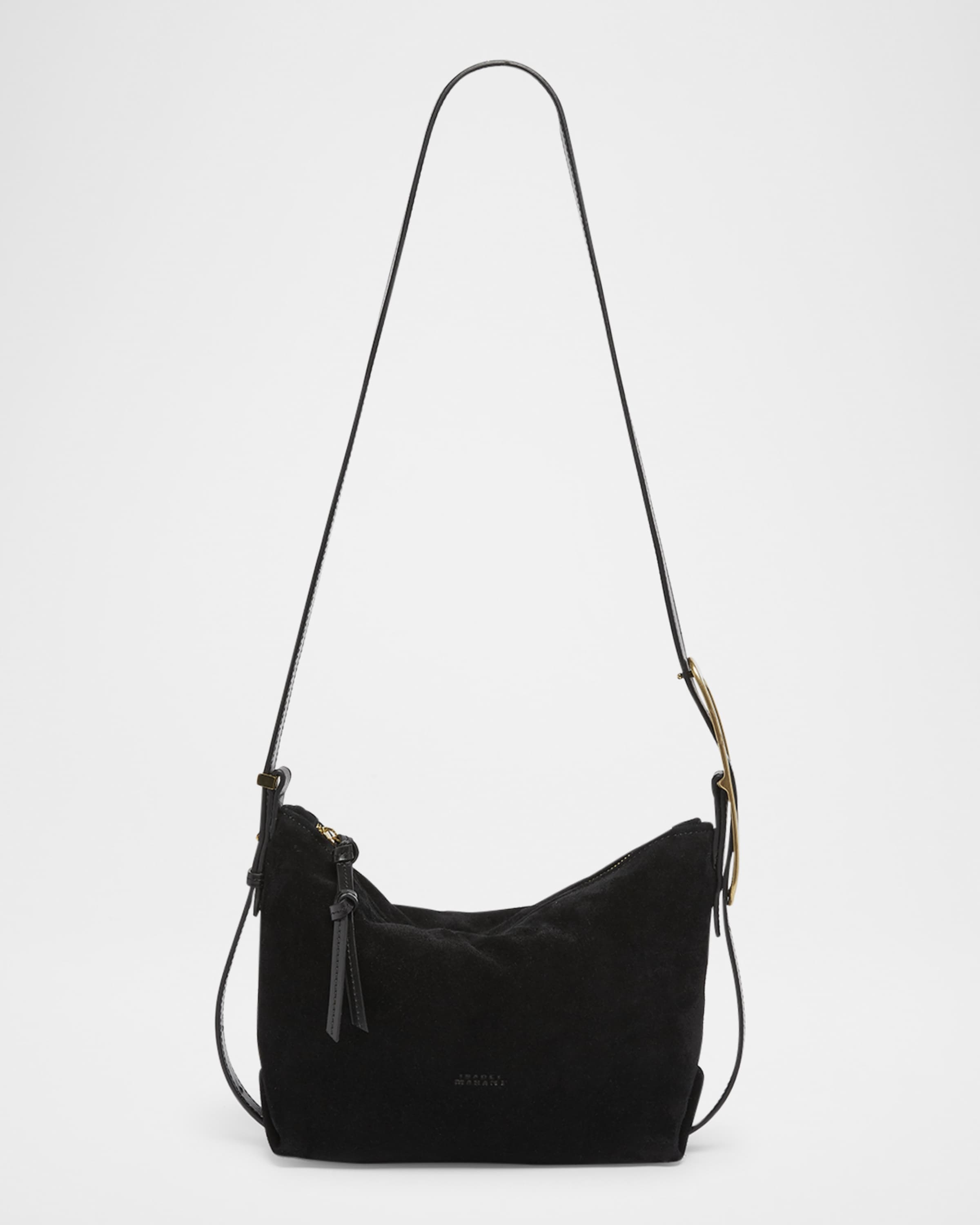 Leyden Mini Buckle Suede Shoulder Bag - 1