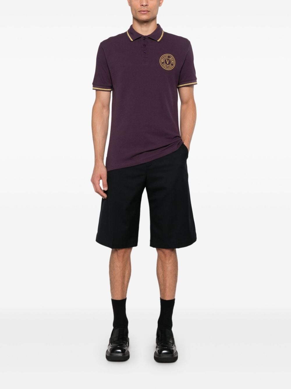 V-Emblem polo shirt - 2