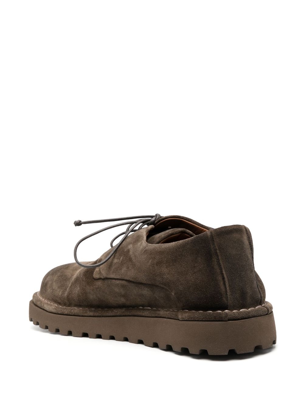 round-toe 30mm lace-up leather oxford shoes - 3