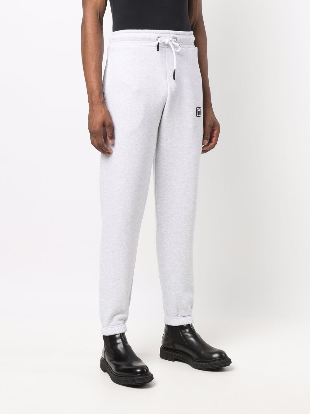 logo-patch drawstring track pants - 4