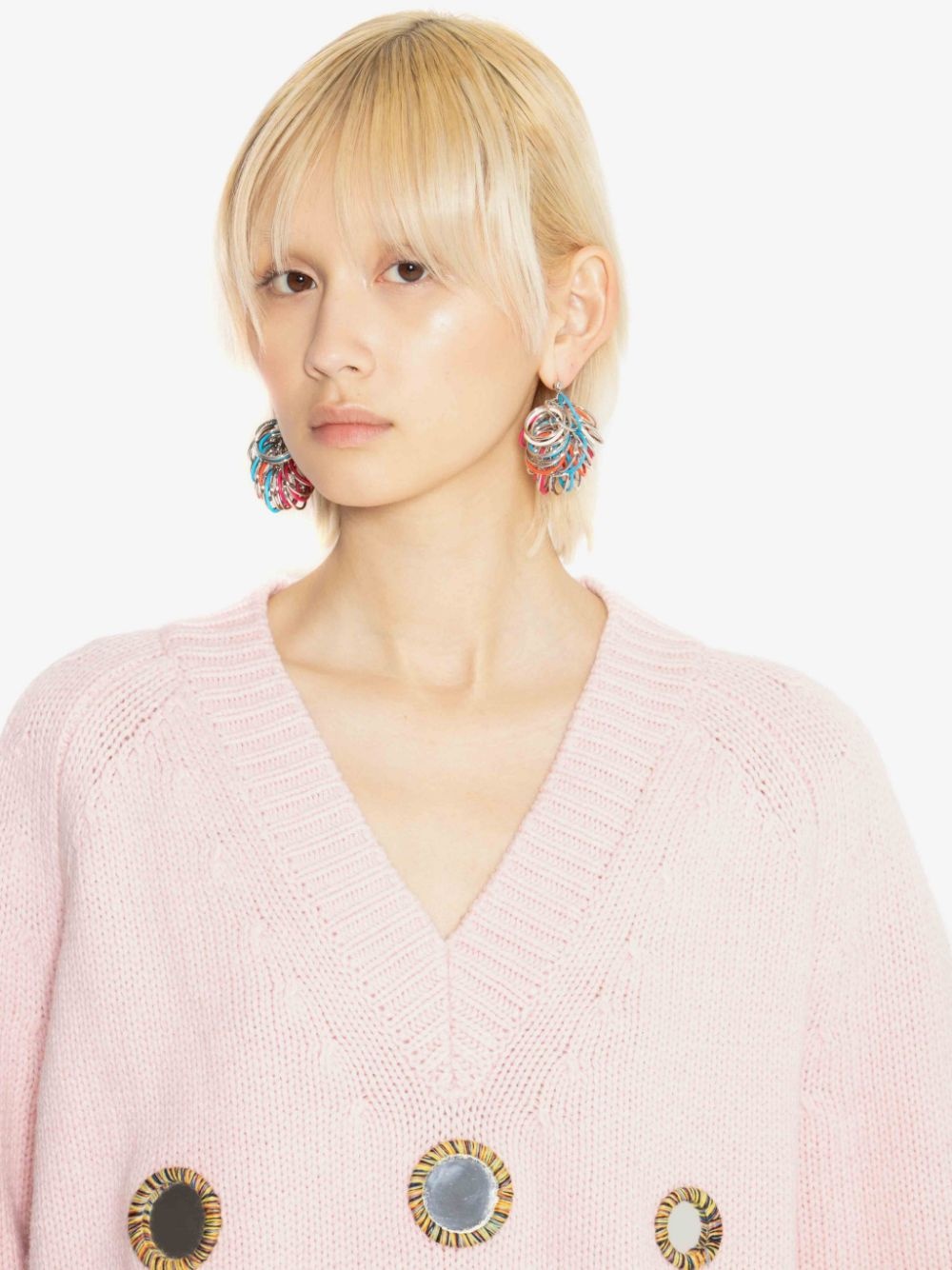 MIRROR V NECK JUMPER - 5