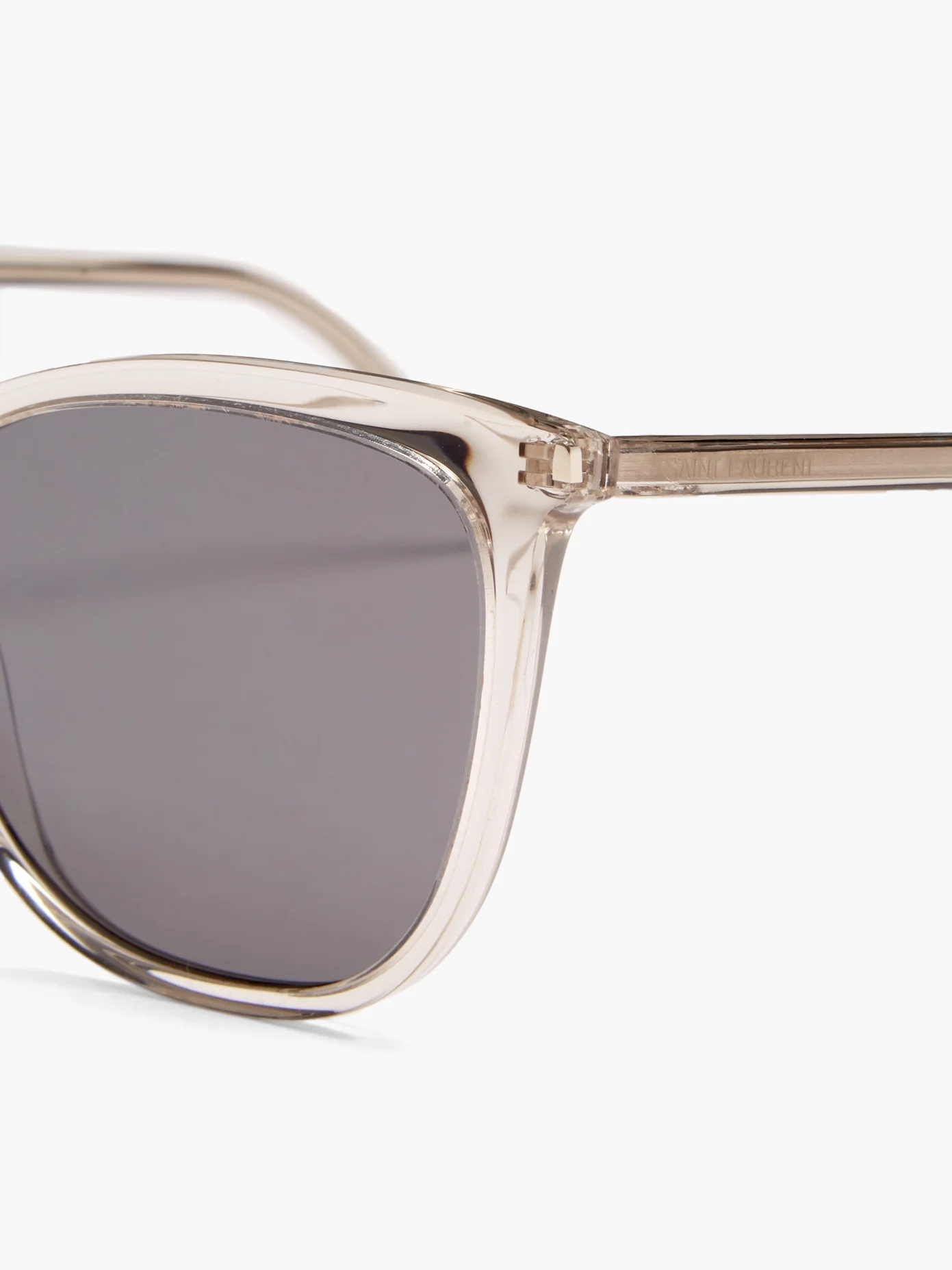 Cat-eye clear-acetate sunglasses - 4