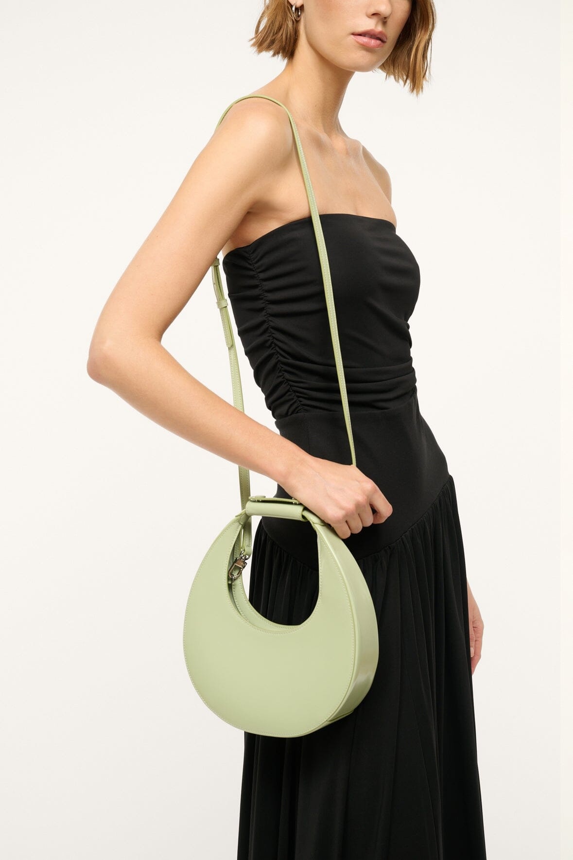 STAUD MINI MOON BAG PALE JADE - 4
