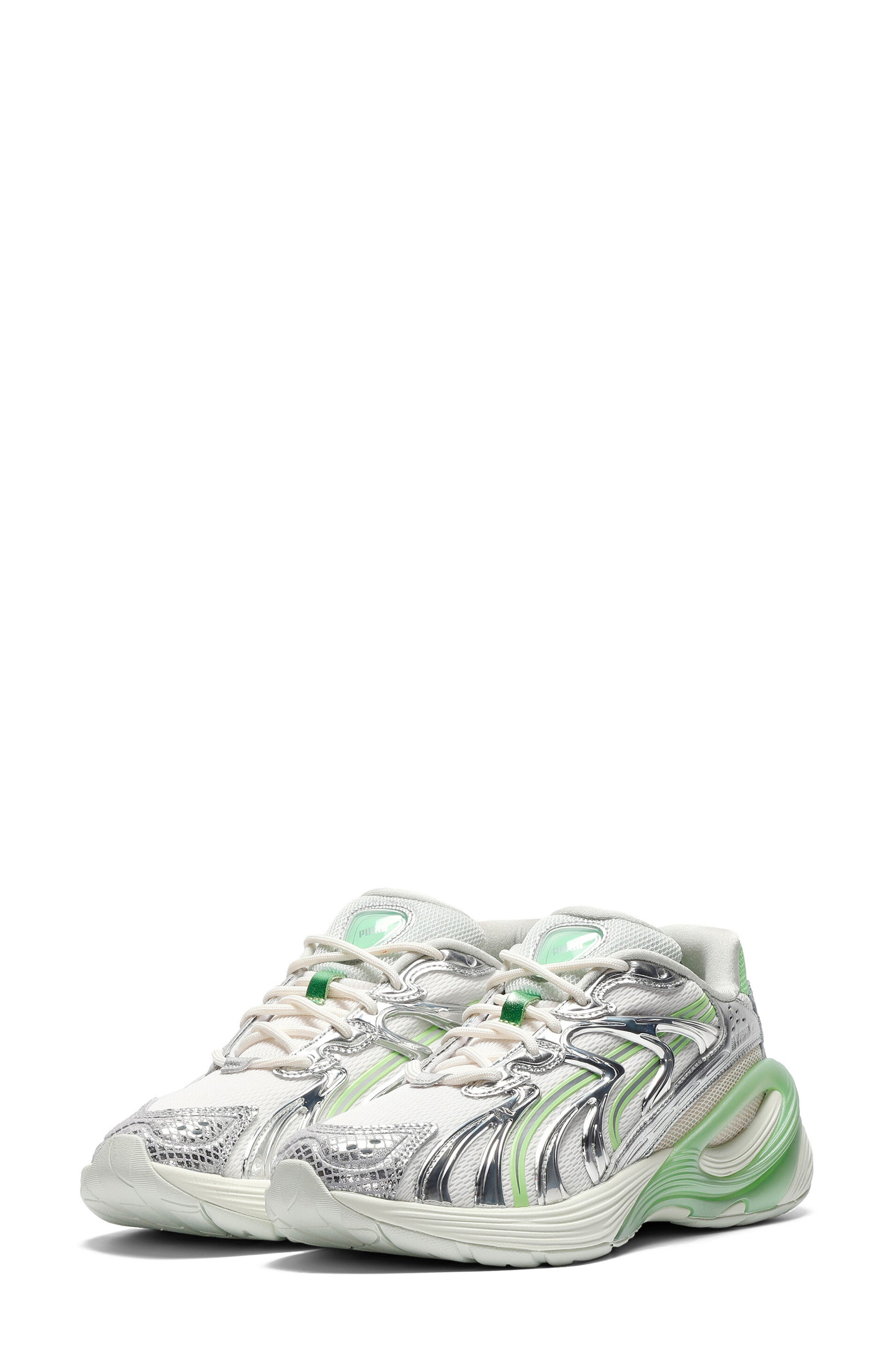 PUMA Inverse Light Beam Sneaker in Warm White/Spring Fern/Sage at Nordstrom - 5