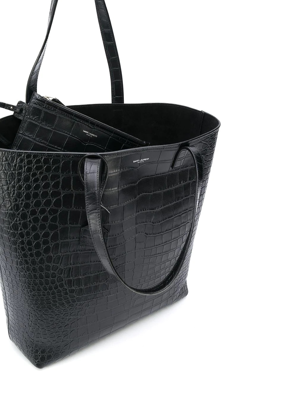 crocodile-effect tote bag - 5