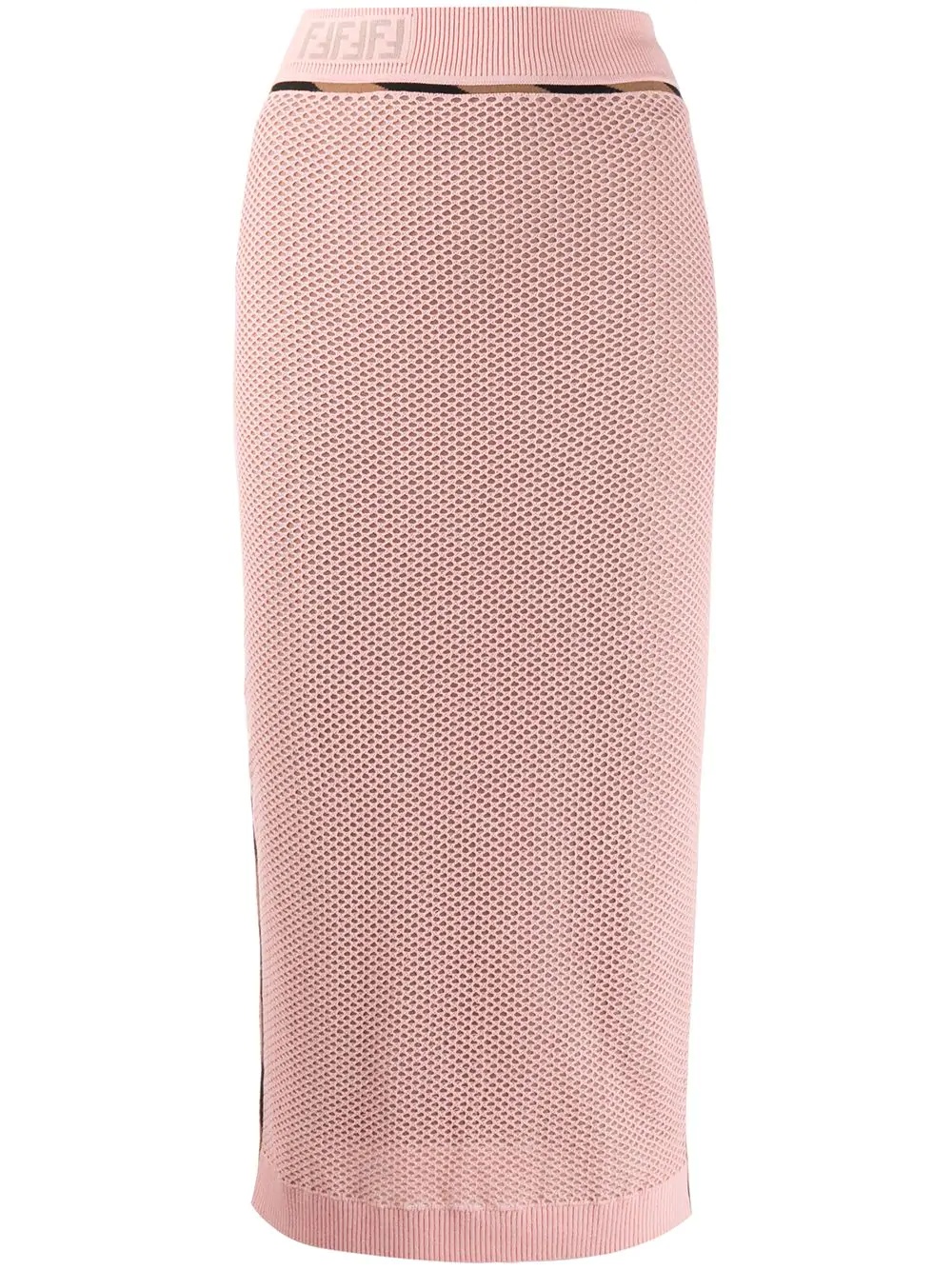 FF motif mesh pencil skirt - 1