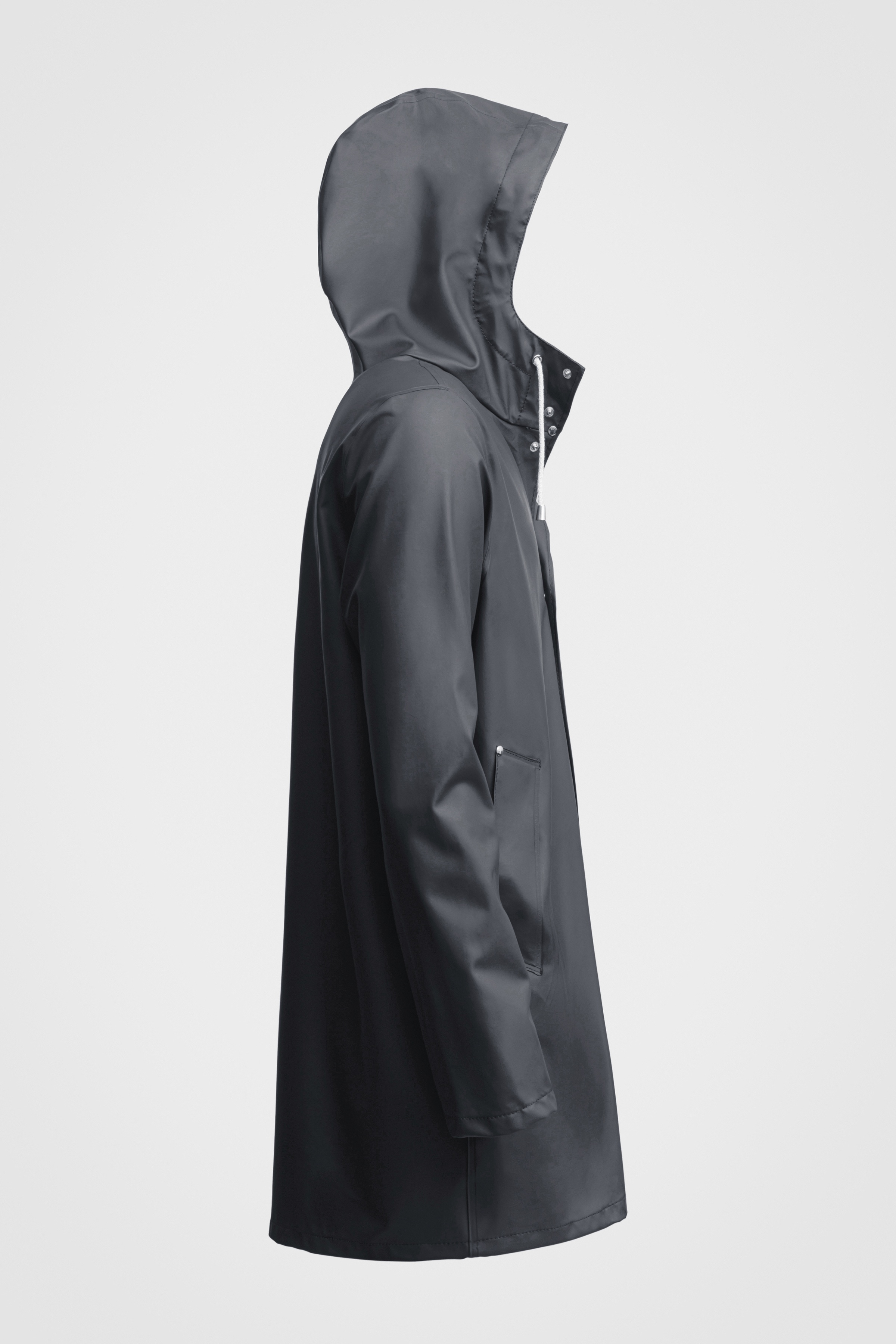 Stockholm Lightweight Raincoat Charcoal - 5
