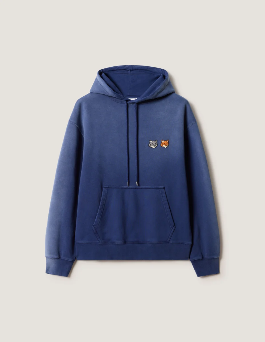 DOUBLE FOX HEAD FADED COMFORT HOODIE - 1