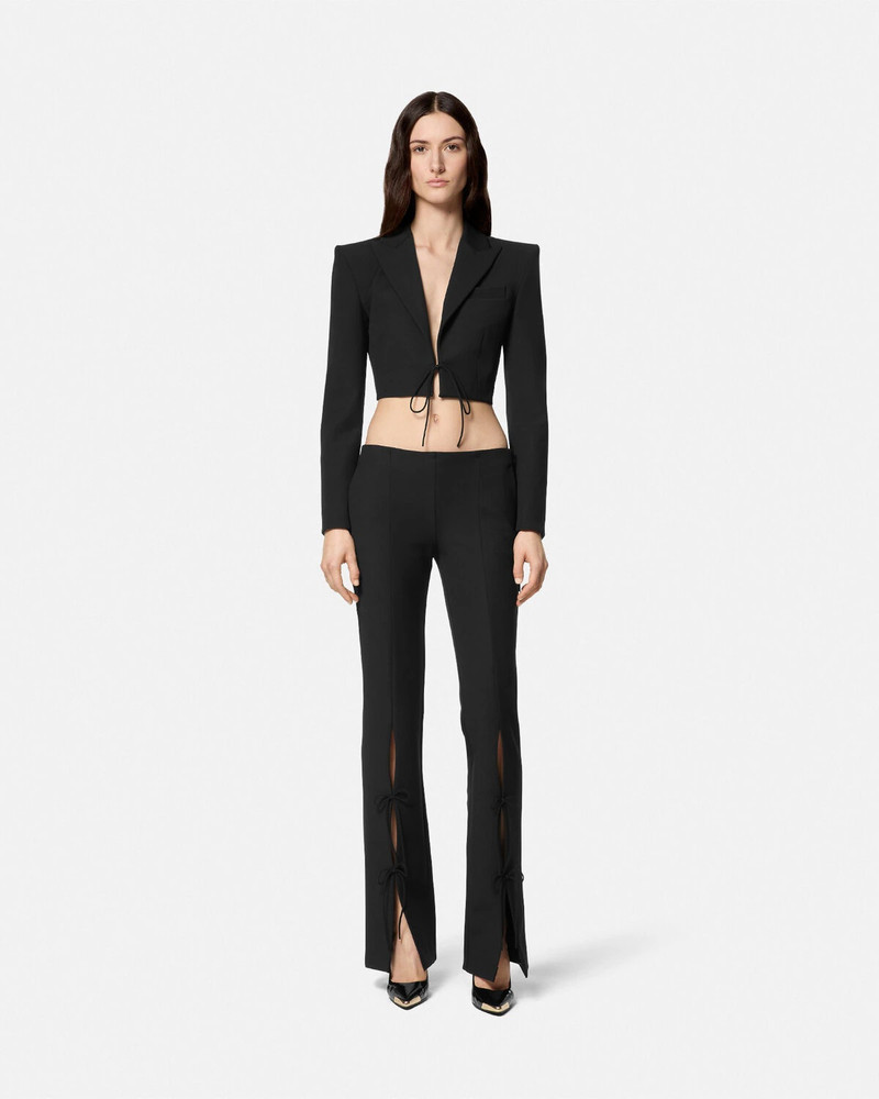 VERSACE JEANS COUTURE Crop Lace-Up Blazer outlook