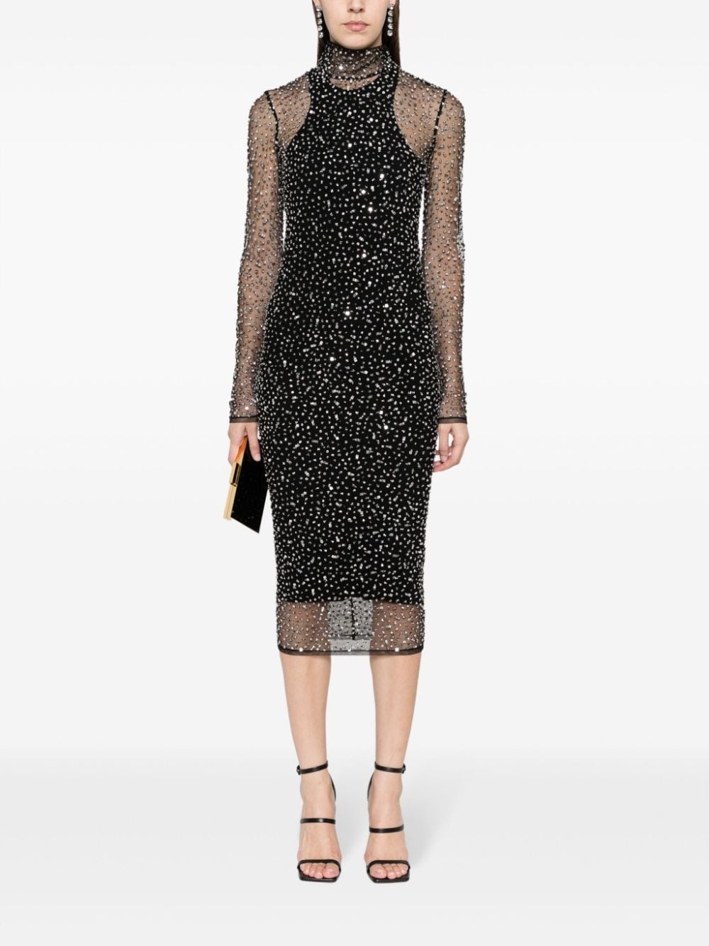 Tegan crystal-embellished midi dress - 2