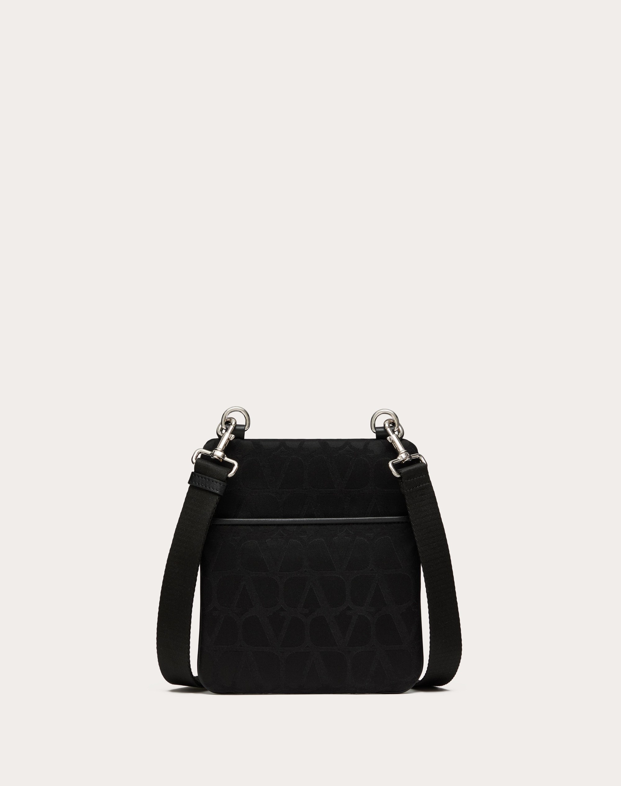 TOILE ICONOGRAPHE SHOULDER BAG IN TECHNICAL FABRIC WITH LEATHER DETAILS - 3