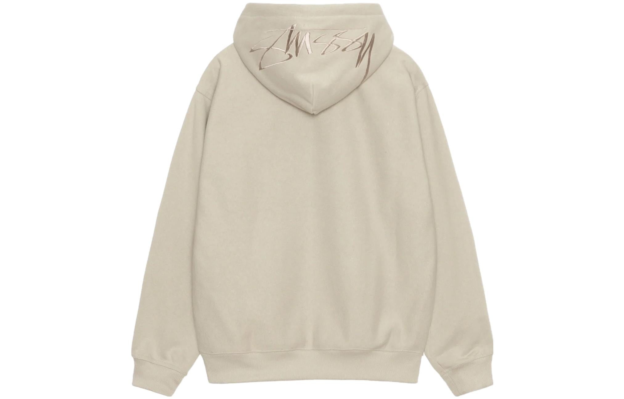 Stussy Back Hood Appliqu Hoodie 'Khaki' 118472-KHAKI - 2