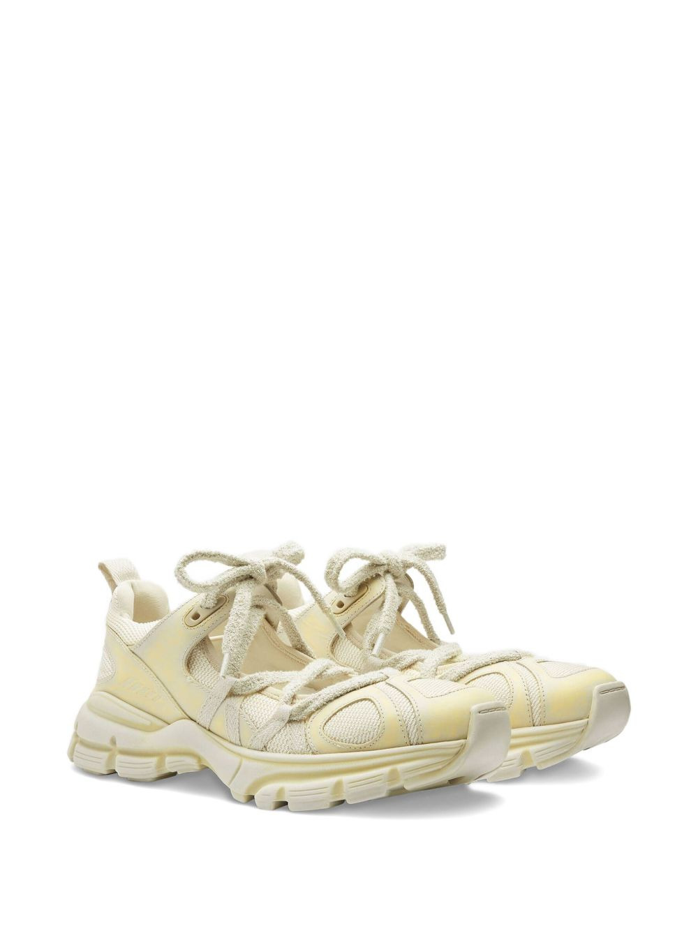 lace-up low-top sneakers - 2