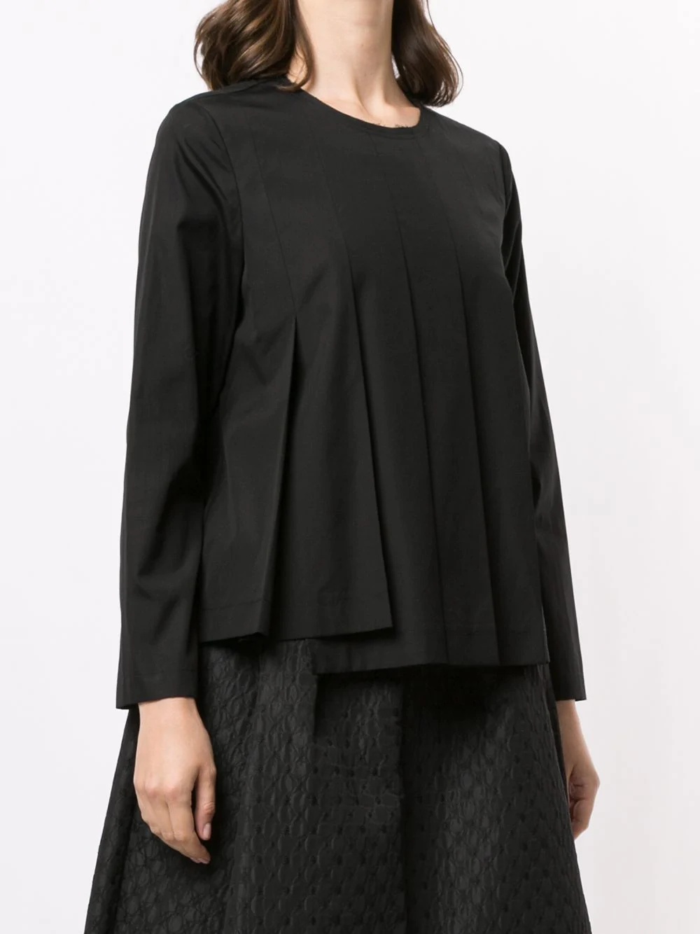 pleated front blouse - 3