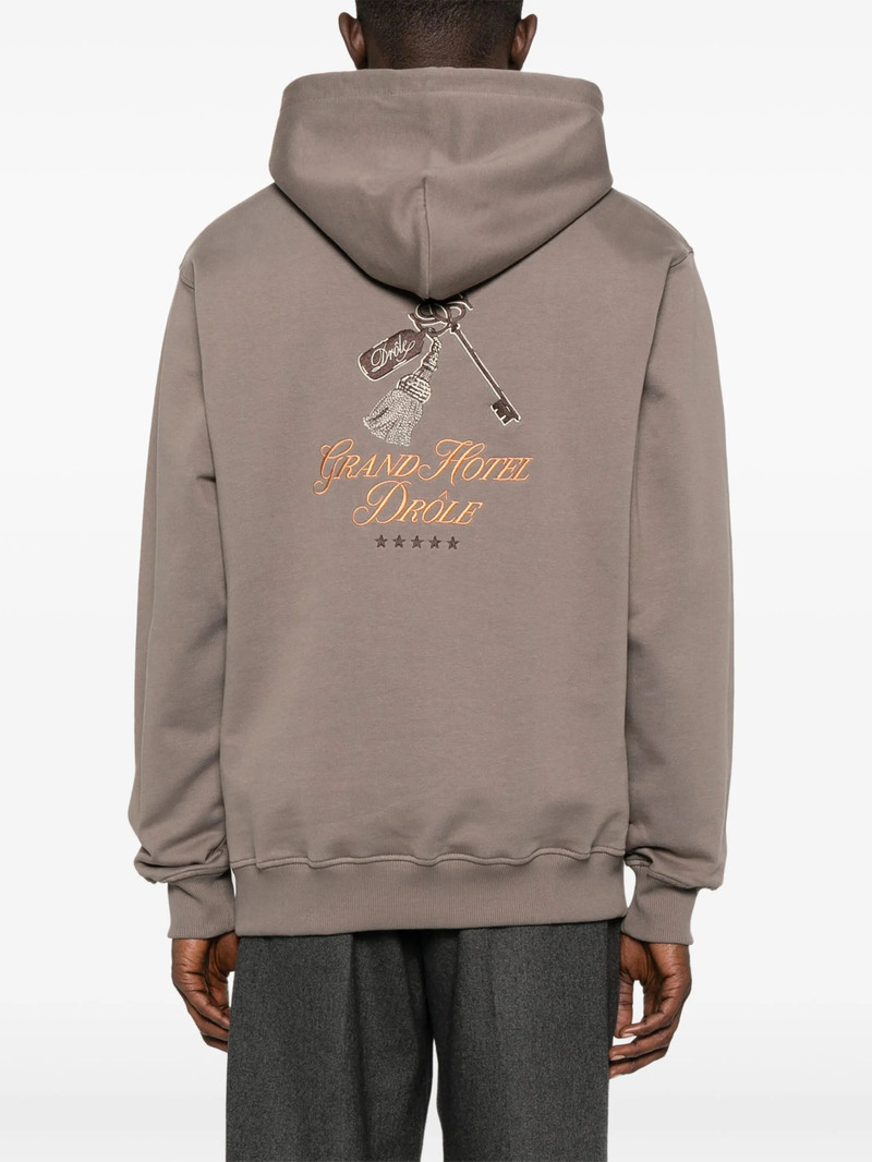 Drôle de Monsieur Drole De Monsieur Logo-embroidered Hoodie outlook