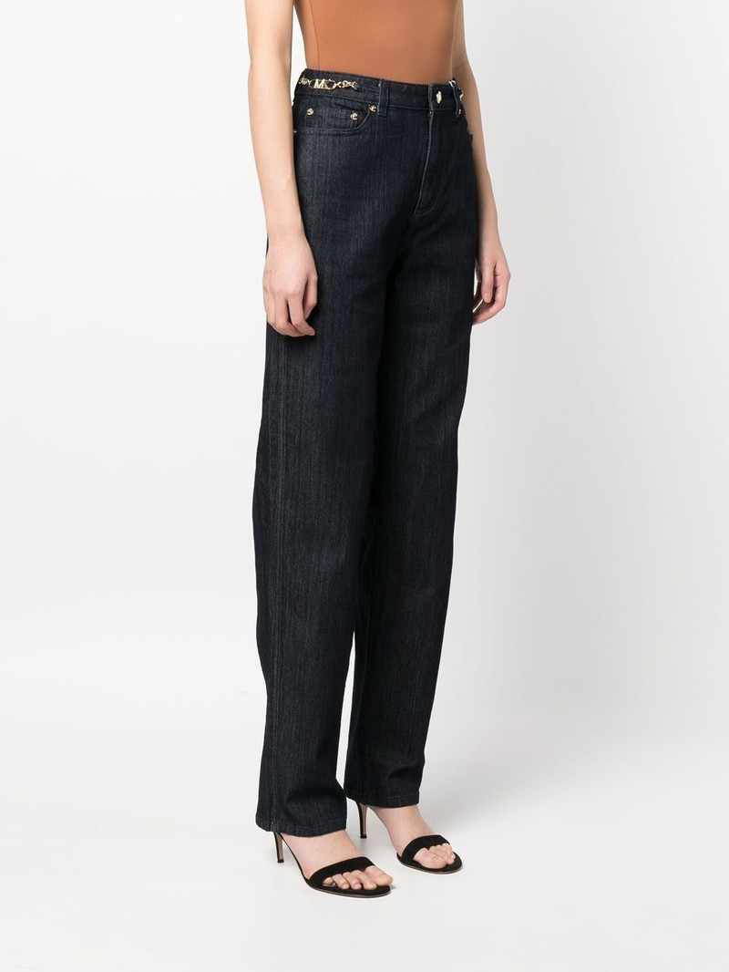 straight-leg chain-detail jeans 3