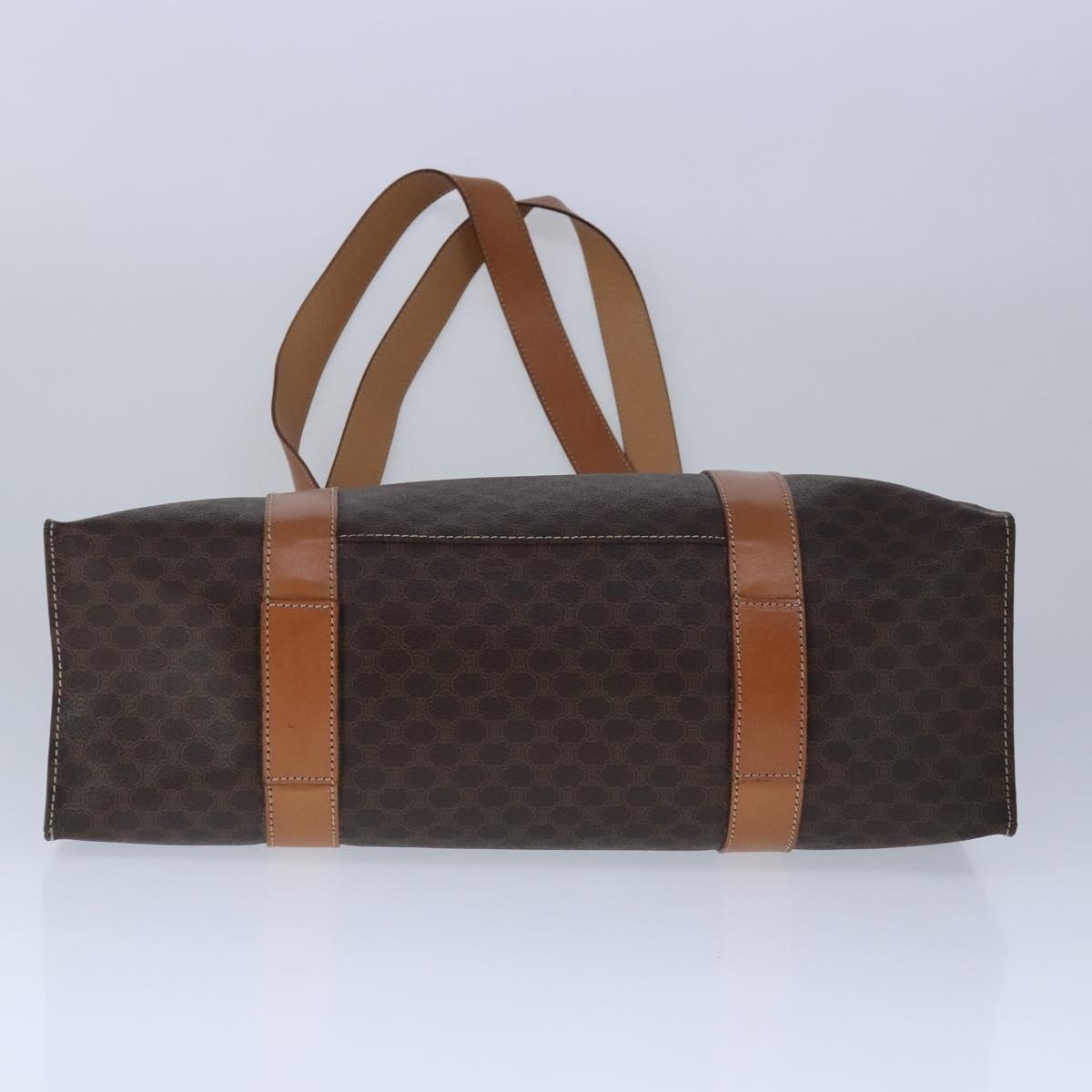 CELINE Macadam Canvas Tote Bag Pvc Leather Brown - 9