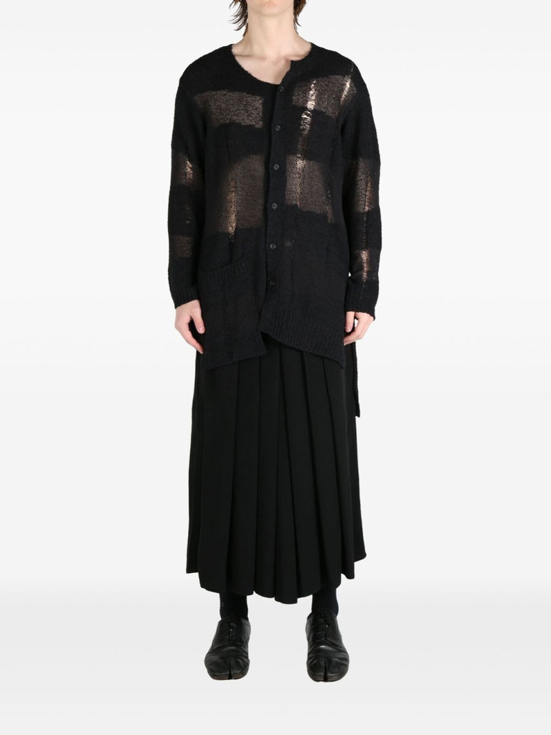 Yohji Yamamoto panelled cardigan outlook