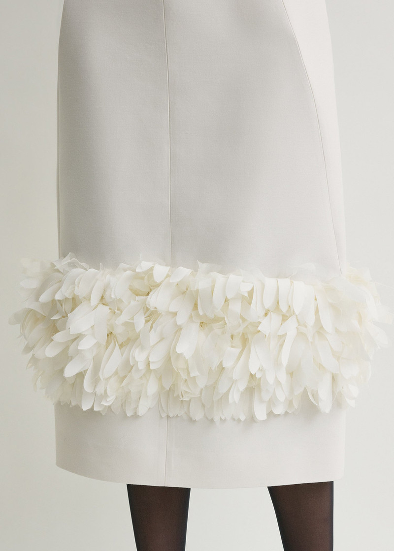Petal skirt ecru 5